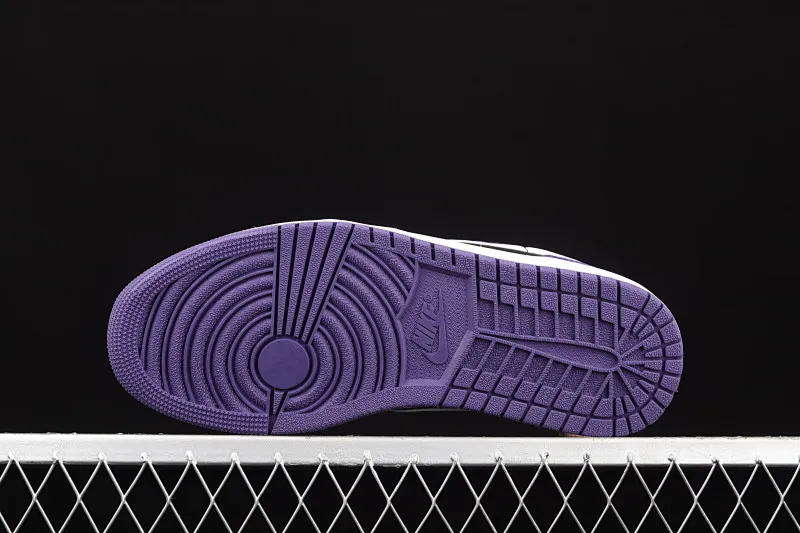 All categories Air Jordan Jordan series basketball shoes Air Jordan 1 Low Air Jordan 1 Low AJ1 Joe 1 black purple and white low-top cultural and leisure sports sneakers 553558-501